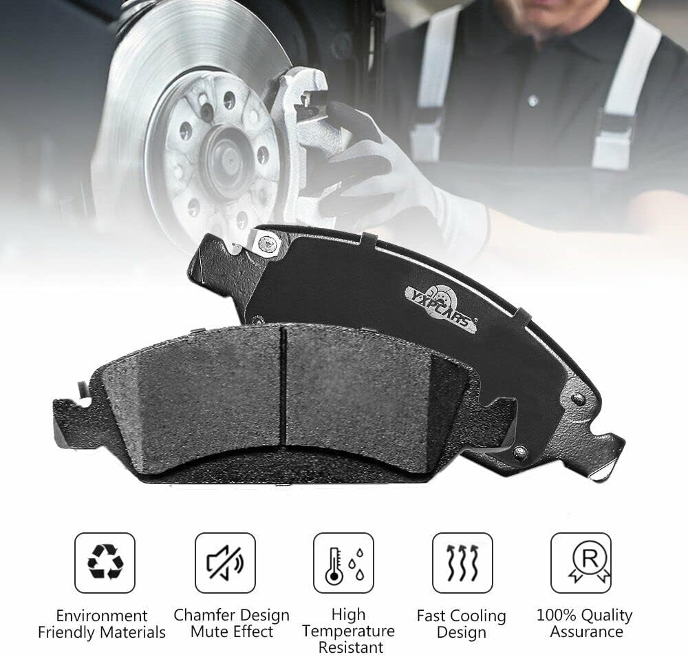 Ceramic Brake Pads for FORD F-250 Super Duty 2008-2011 & F-350 Super Duty 2005-2012 (Front & Rear D1069+D1067)