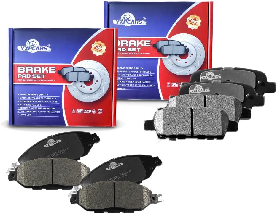 Vehicle Brake Pad for 2013 2014 2015 2016 2017 2018 2019 Pathfinder Brake Pads Are Works Great,Right Dimensions by DOT Certified Mechanic Reviewed!