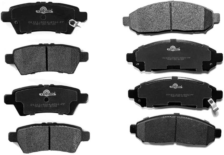 Front & Rear Ceramic Brake Pads D1094,D1101 for PATHFINDER 2008-2012 V6 4.0L Only/PATHFINDER 2005-2007 All Models/XTERRA 2006-2007 All Models