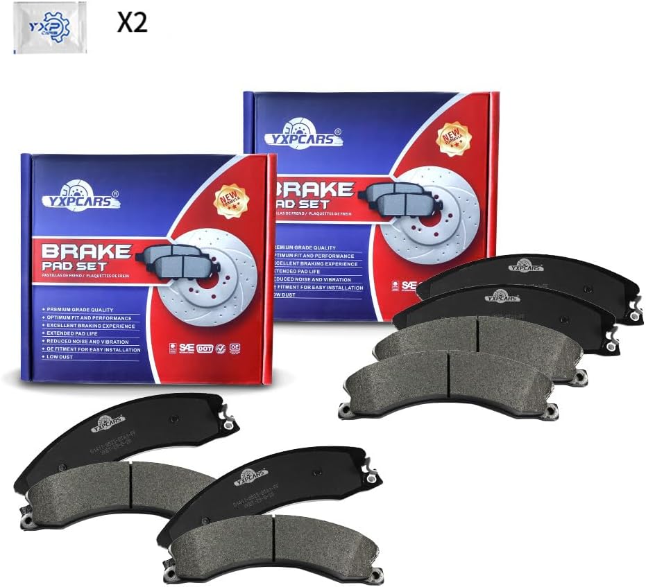 Brake Replacement for 2011 2012 2013 2014 2015 2016 SILVERADO 2500 3500 GMC SIERRA 2500 3500 Brake Pads Are Works Great,Right Dimensions by DOT Certified Mechanic Reviewed!