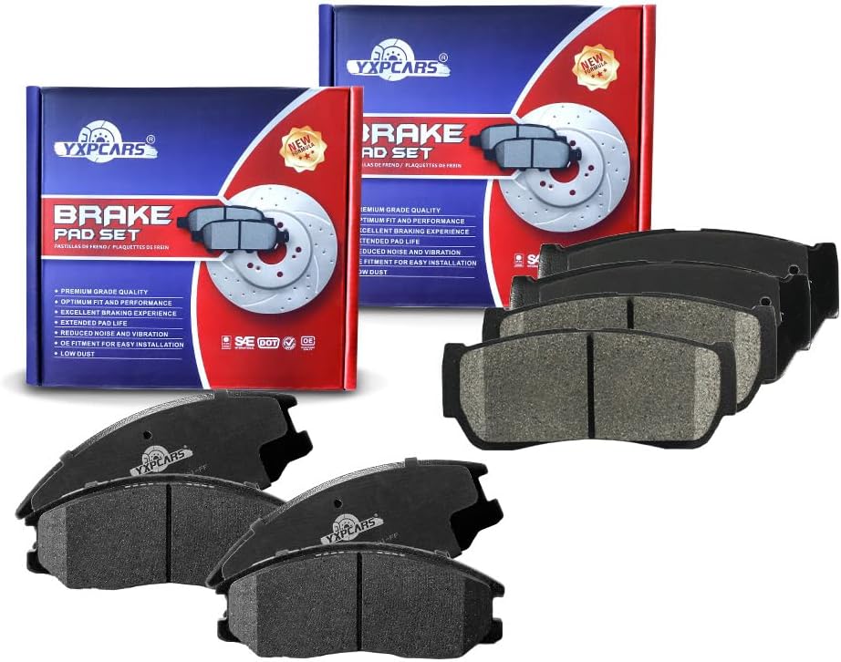 Vehicle Brake Pad for Kia Sorento 2003 2004 2005 2006 2007 2008 2009 Brake Pads Are Works Great,Right Dimensions by DOT Certified Mechanic Reviewed!