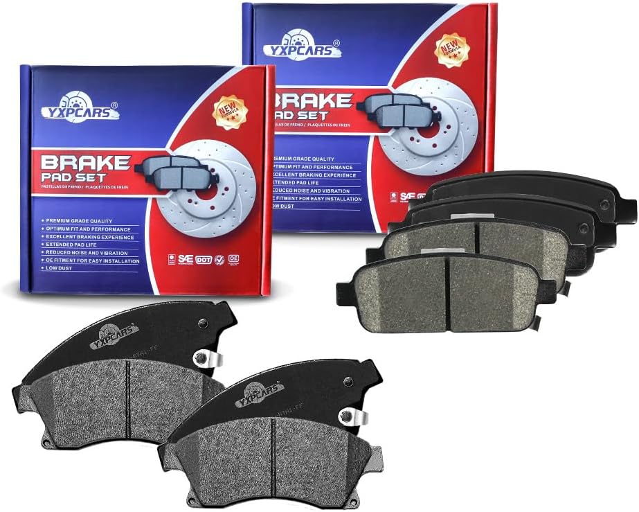 Vehicle Brake Pad for Cruze 2011 2012 2013 2014 2015 2016 Sonic 2012 2013 2014 2015 2016 2017 2018 Brake Pads Are Works Great,Right Dimensions by DOT Certified Mechanic Reviewed!