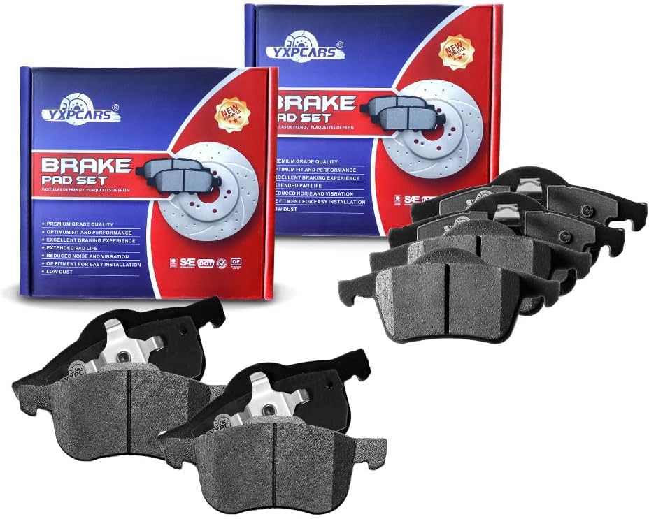 Vehicle Brake Pad for VOLVO S60 2001-2007 2008 2009,S80 1999-2006,VOLV V70 2001-2007,VOLV XC70 2003-2007 Brake Pads Are Works Great,Right Dimensions by DOT Certified Mechanic Reviewed!