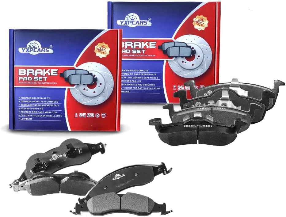 Front & Rear Ceramic Brake Pads D1278,D1279 for FORD EXPEDITION 2007-2009 All Models/LINCOLN NAVIGATOR 2007-2009 All Models