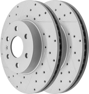Front Drilled and Slotted Disc Brake Rotors Replacement for Chevy Colorado 2015-2020, for Gmc Canyon 2015 2016 2017 2018 2019 2020