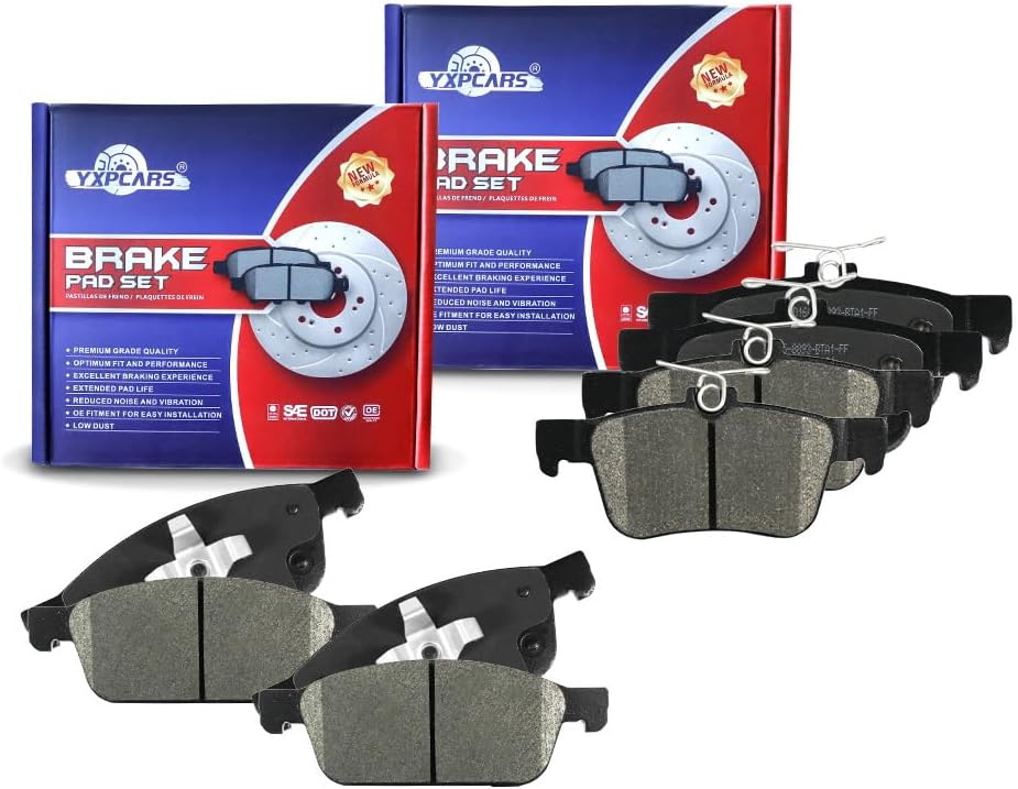 Brake Replacement for 2017 2018 2019 Ford Escape Lincoln MKC Brake Pads Are Works Great,Right Dimensions by DOT Certified Mechanic Reviewed!