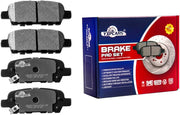 Rear Brakes Rotors Brake Pads Kit for JUKE,SENTRA,ALTIMA,MAXIMA-Premium Drilled and Slotted ROTORS, ASE Certified Mechanic Reviewed!