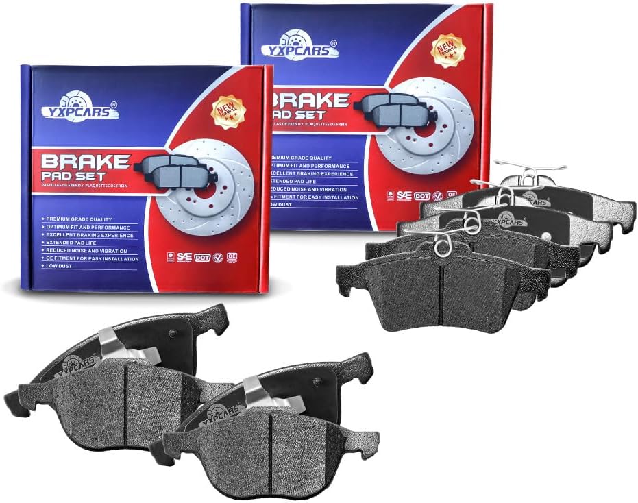 Vehicle Brake Pad for 2012 2013 2014 2015 2016 FORD FOCUS Brake Pads (Excludes ST, w/Rear Disc) Are Works Great,Right Dimensions by DOT Certified Mechanic Reviewed!