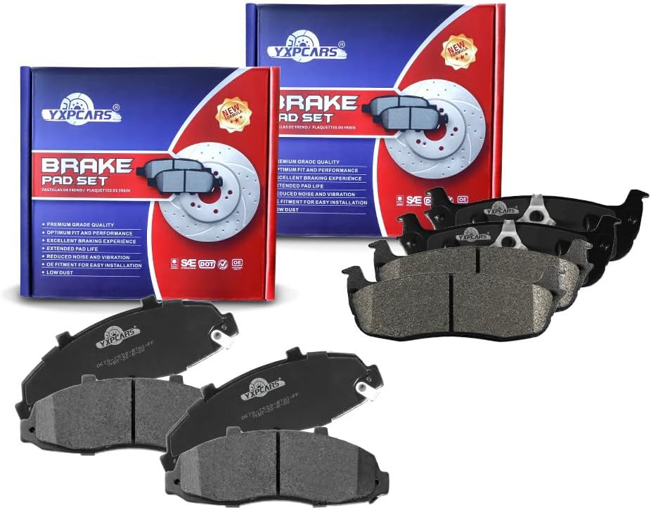 Brake Replacement for 2000 2001 2002 2003 FORD F-150 4X4 MODELS WITH 5-LUGS Brake Pads Are Right Dimensions by DOT Certified Mechanic Reviewed!