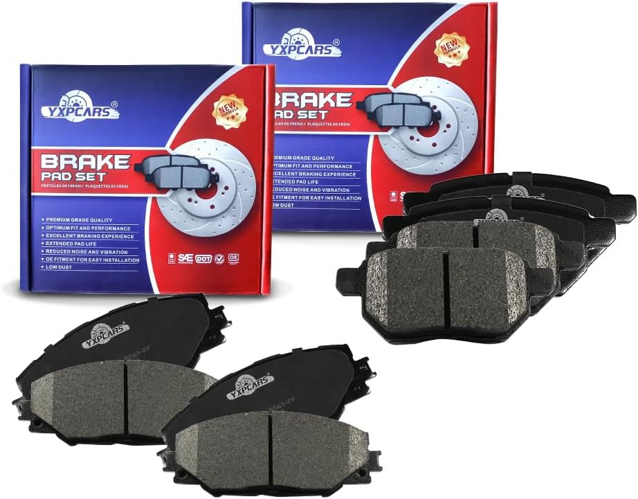Vehicle Brake Pad for MATRIX 2009-2013,COROLLA iM 2017 2018,PONTIAC VIBE 2019 2010,SCION TC 2011 2012 2013 2014 2015 2016 Brake Pads Are Right Dimensions by DOT Certified Mechanic Reviewed!