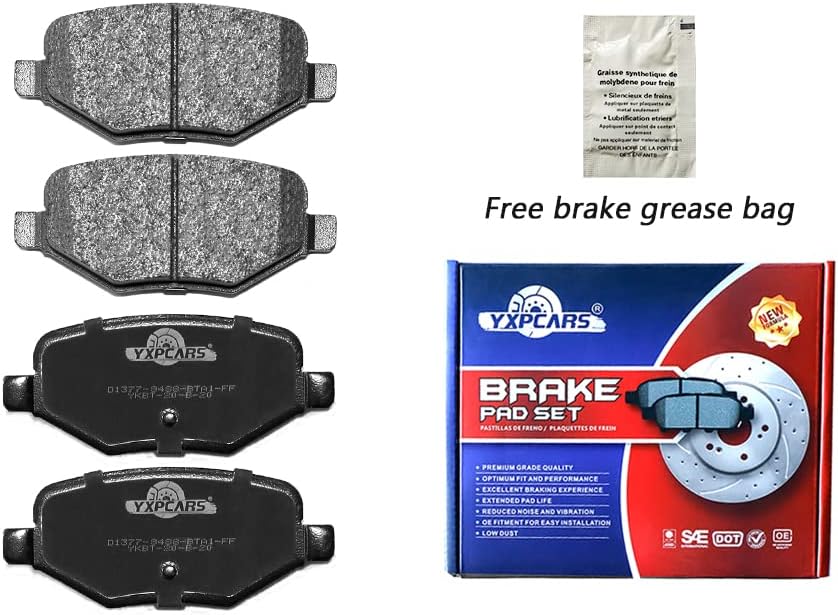 Brake Pads For Ford Explorer;Flex;Taurus;Police Interceptor Sedan 2013-2019,Utlity 2013-2018,Special Sedan 2014-2018,Lincoln MKS 2013-2016,MKT 2013-2019 Brake Kits (‎Front,Rear/D1611,D1377)