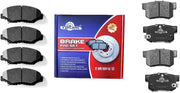 Front and Rear Ceramic Brake Pads for HONDA CIVIC 2013-2015 SI & EX Models/CIVIC 2012 SI Models ONLY