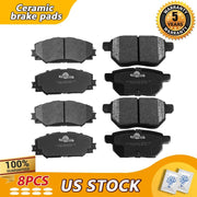 Brakes Rotors Brake Pads Kit for SCION XB 2008/2009/2010/2011/2012/2013/2014/2015-Premium Drilled and Slotted ROTORS, ASE Certified Mechanic Reviewed!