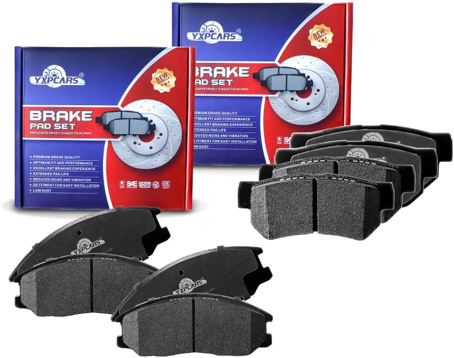 Vehicle Brake Pad for SANTA FE 2001 2002 2003 2004 2005 2006,XG300 2001,HYUNDAI XG350 2002 2003 Brake Pads Are Works Great,Right Dimensions by DOT Certified Mechanic Reviewed!