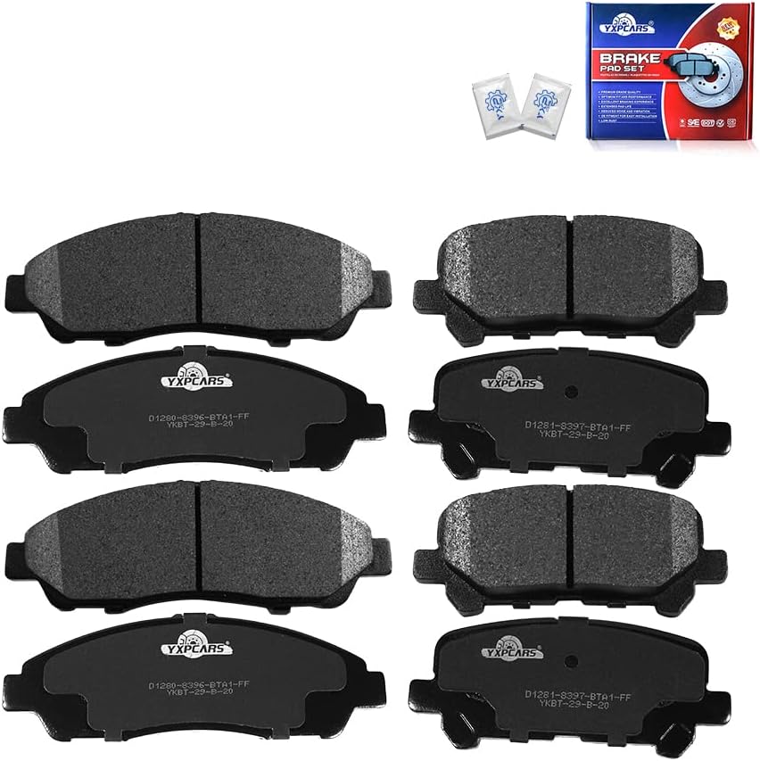 Ceramic Brake Pads For Honda Pilot 2009/2010/2011/2012/2013/2014/2015,ACURA MDX 2007-2013,ACURA ZDX 2010/2011/2012/2013 Brake Kits (Front & Rear/D1280,D1281)