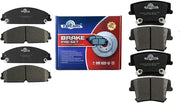 Brake Pads for CHRYSLER 300 2005-2018 AWD V6/DODGE CHARGER 2006-2018 AWD/DODGE MAGNUM 2005-2008 (Front & Rear D1058+D1057)