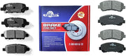 Front & Rear Ceramic Brake Pads D1374,D905 for MAXIMA 2009-2014/2016-2017 All Models/SENTRA 2009-2012 2.5L SE-R Spec-V
