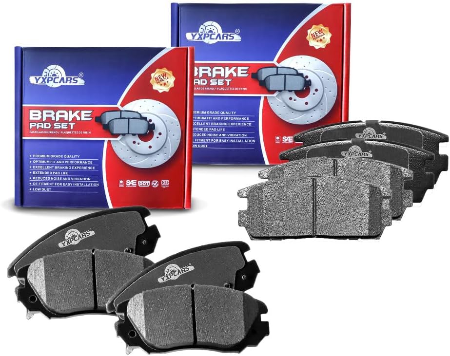 Vehicle Brake Pad for 2010 2011 2012 2013 2014 2015 2016 2017 CHEVY EQUINOX,GMC TERRAIN Brake Pads Are Works Great,Right Dimensions by DOT Certified Mechanic Reviewed!