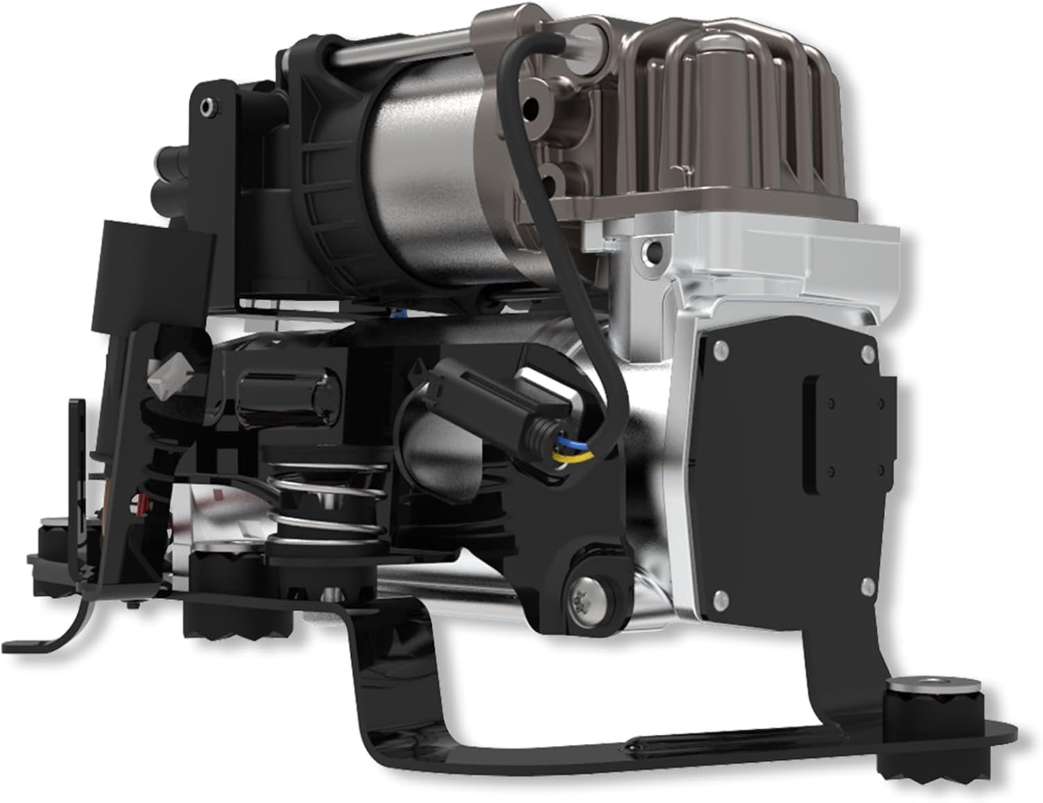 Air Suspension Compressor for Air Ride Pump, for BMW 740e xDrive/ 740i/ 740i xDrive/ 750i/ 750i xDrive/Alpina B7/ M760i xDrive with Bracket & Valve Parts# 37206861882
