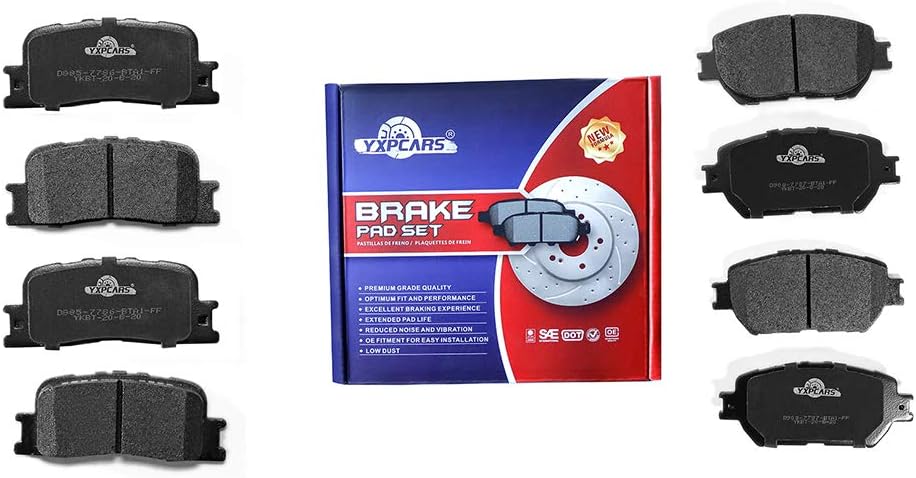 Front & Rear Ceramic Brake Pads D908,D885 for CAMRY 2002-2006 Models