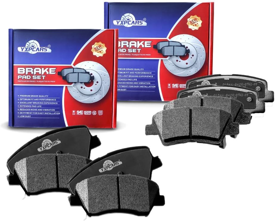 Vehicle Brake Pad for HYUNDAI ELANTRA 2011 2012 2013 2014 2015 2016 Brake Pads and HYUNDAI VELOSTER,KIA FORTE,KIA FORTE5 Are Works Great,Right Dimensions by DOT Certified Mechanic Reviewed!