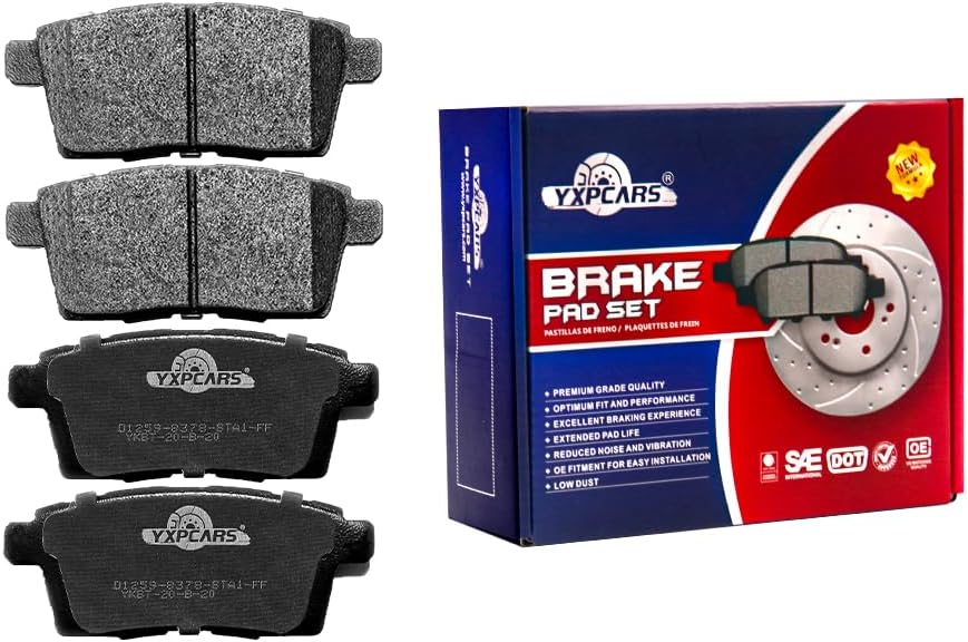 Brake Pads For Mazda CX-9 2016/2017/2018/2019/2020/2021/2022 Brake Kits (‎Front & Rear/D1258,D1934)