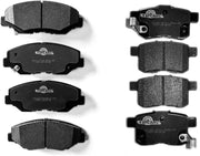 Front and Rear Ceramic Brake Pads for HONDA ACCORD 2013-2014 LX/LX-S Only