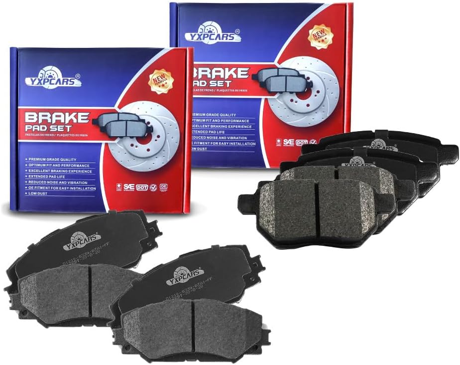Vehicle Brake Pad for 2009 2010 PONTIAC VIBE,2009-2019 COROLLA 2008-2015 SCION XB,2009-2014 MATRIX Brake Pads Are Works Great,Right Dimensions by DOT Certified Mechanic Reviewed!