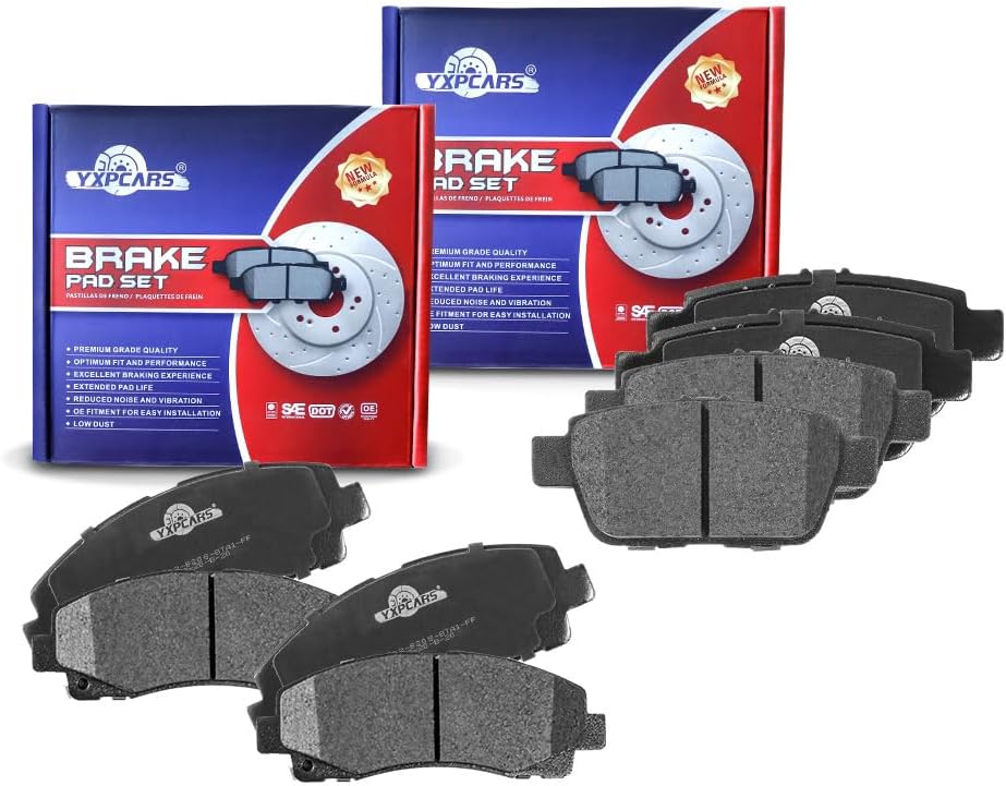 Vehicle Brake Pad for 2006 2007 2008 2009 2010 2011 HONDA RIDGELINE Brake Pads Are Works Great,Right Dimensions by DOT Certified Mechanic Reviewed!