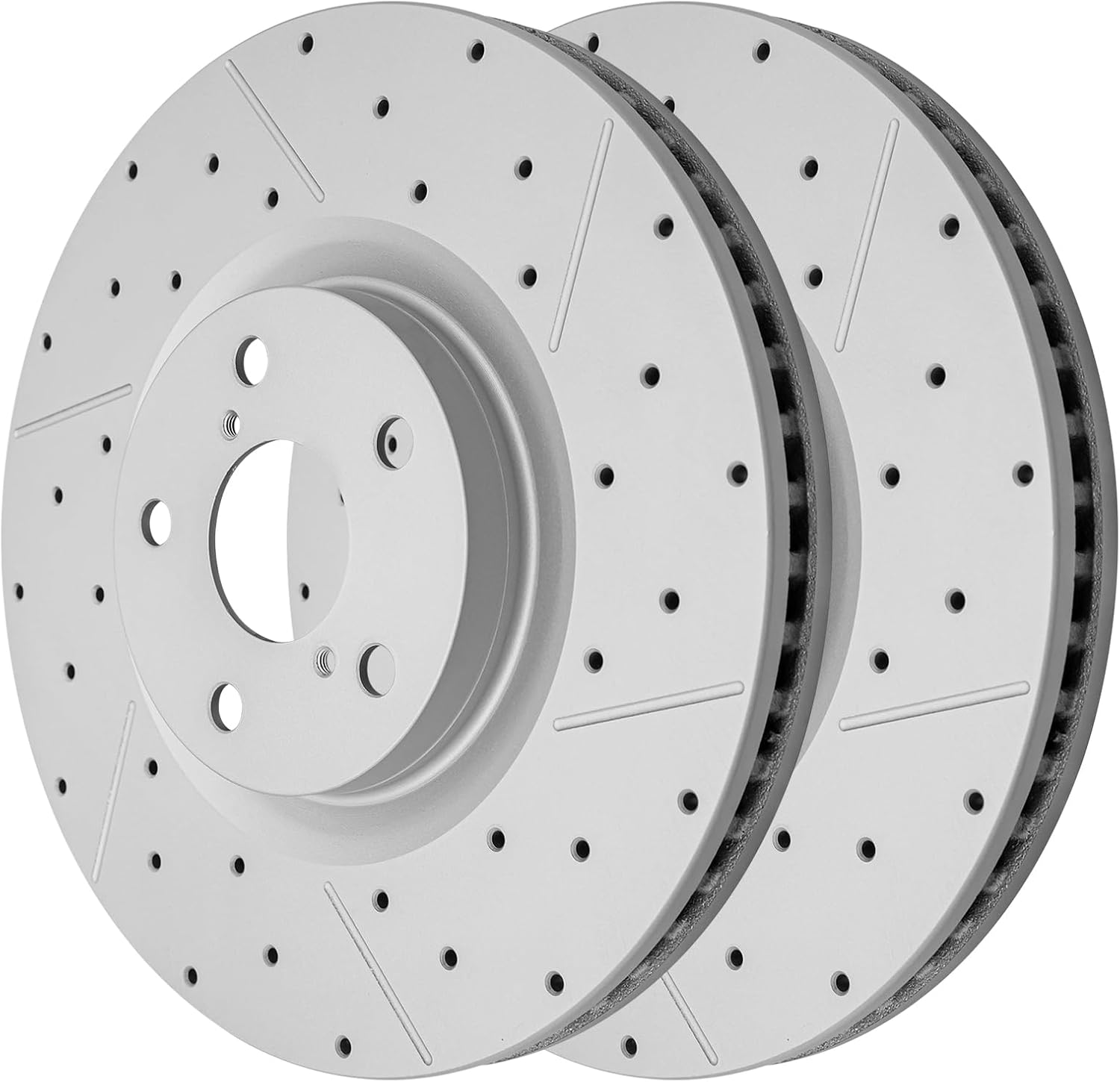 Front Drilled and Slotted Disc Brake Rotors Replacement for LEXUS GS200T GS300 GS350 GS450H GS460 IS200T IS300 IS350 RC200T RC300 RC350