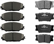 Front & Rear Ceramic Brake Pads D1211,D1212 for TOYOTA RAV4 2006-2012 Fits All V6 Models/TOYOTA RAV4 2013-2017 Models with 11.65