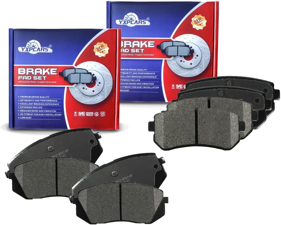 Vehicle Brake Pad for Hyundai Tucson 2010 2011 2012 2013 2014 2015,Kia Cadenza 2014 2015 2016,Kia Sportage 2011 2012 2013 2014 2015 2016 Brake Pads Are Right Dimensions by DOT Certified