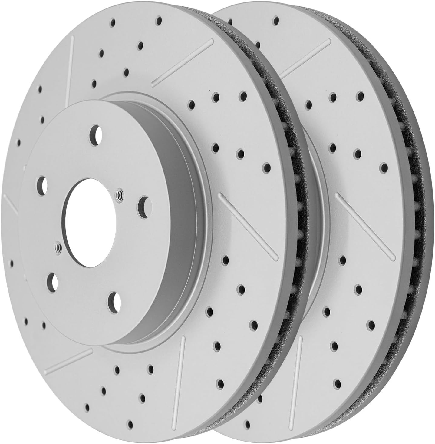 Front Drilled and Slotted Disc Brake Rotors Replacement forSubaru Legacy 2.5L 2015 2016 2017 2018 2019