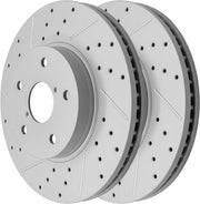 Front Drilled and Slotted Disc Brake Rotors Replacement forSubaru Legacy 2.5L 2015 2016 2017 2018 2019