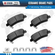 Rear Brake Rotor Brake Pads and Replacement for Kia Optima,Hyundai Azera,Hyundai Sonata-Drilled and Slotted ROTORS KITS 11.14 in / 283 mm by DOT Certified Mechanic Reviewed!