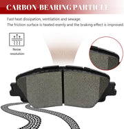 Ceramic Disc Brake Pads Set Front and Rear Replacement for Lexus 2019 2020 2021 2022 2023 2024 2025 Es300H/ Es250 Ux200 Ux250H Ux300H, for Toyota Avalon C-Hr Camry Corolla Rav4