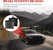 Ceramic Disc Brake Pads Set Rear Replacement for Mercedes-Benz C230 2002 2003 2004 2005/ C240 2001-2005/ Slk280 2006 2007 2008/ Slk300 2009 2010 2011