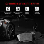 Front and Rear Ceramic Disc Brake Pads Set Replacement for Hyundai Velos-ter Elantra Coupe/Gt, 2014 2015 2016 Kia Forte/Forte Koup/Forte5