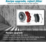 Front Brakes Rotors,Brake Pads Kit for INFINITI JX35 2013,QX60 2014-2019,PATHFINDER 2013-2019,MURANO 2015-2019-Premium Drilled and Slotted ROTORS, ASE Certified Mechanic Reviewed!