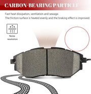 Ceramic Disc Brake Pads Set Front and Rear Replacement for Subaru Legacy 2015/ Legacy 2016-2019 3.6L/ Outback 2015-2019/ Wrx 2016 2017 2018 2019 2020 2021 With Eyesight Package