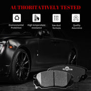 Front and Rear Ceramic Disc Brake Pads Set Replacement for 2010 2011 2012 2013 2014 2015 2016 2017 Chevy Equinox Gmc Terrain