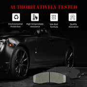 Ceramic Disc Brake Pads Set Front and Rear Replacement for Nissan Armada 2005-2006/ Pathfinder Armada 2004/ Titan 2004-2007, for Infiniti Qx56 2004 2005 2006