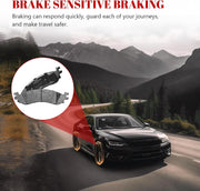 Front and Rear Ceramic Disc Brake Pads Set Replacement for Ford Explorer 2006-2010 Explorer Sport Trac 2007-2010, for Mercury Mountaineer 2006 2007 2008 2009 2010