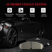 Ceramic Disc Brake Pads Set Front and Rear Replacement for Dodge Avenger 2013-2014,for Caliber 2008-2009 Srt-4,for Chrysler 200 2013 Brake Code Br1/Brg/Br3