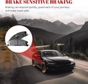 Ceramic Disc Brake Pads Set Front for Ford Police Interceptor Sedan Utility 2013-2019/ Special Service Police Sedan 2014-2017/ Taurus 2013 2014 2015 2016 2017 2018 2019 Sho, for Lincoln Mks 2013-2016