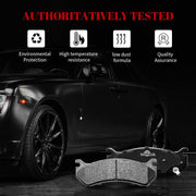 Front and Rear Ceramic Disc Brake Pads Set for Gmc Sierra 1500 Chevy Silverado 1500 1999-2007, for Gmc Safari Chevy Astro 2003-2005,for Gmc Yukon Xl 1500 Chevy Suburban 1500 2000-2001