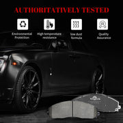 Ceramic Disc Brake Pads Set Front and Rear for Ford F-250 Super Duty 2013-2023/ F-350 Super Duty 2013 2014 2015 2016 2017 2018 2019 2020 2021 2022 2023/ F-450 Super Duty 2013-2016 With 8 Lug