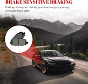 Ceramic Disc Brake Pads Set Rear Replacement for Chrysler 200 2015-2017, for Jeep Cherokee 2014 2015 2016 2017 2018 2019 2020 2021 2022 2023