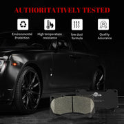 Front and Rear Ceramic Disc Brake Pads Set Replacement for 2006 2007 2008 2009 2010 Humm-er H3 2009-2010 Humm-er H3T