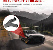 Ceramic Disc Brake Pads Set Front and Rear for Chevry Express 2500/3500 2003-2020, for Gmc Savana 2500/3500 2003 2004 2005 2006 2007 2008 2009 2010 2011 2012 2013 2014 2015 2016 2017 20018 2019 2020